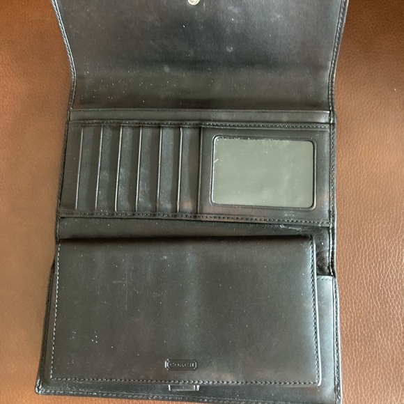 Authentic Coach Monogram Black wallet - Picture 6 of 13